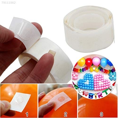 Picture of 100pcs Balloons Glue Dot Adhesive Wedding Birthday party decoration Fixed Clip ballon Dot Super Sticky Point Double Sided Stick tape