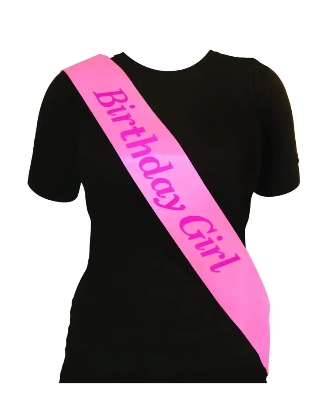 Picture of Birthday Girl Exclusive Sash - Random color