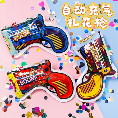 Picture of 5 pcs Balloon Automatic Inflatable Confetti Poppers Cannons Party Toys For New Year ,Birthday balloons