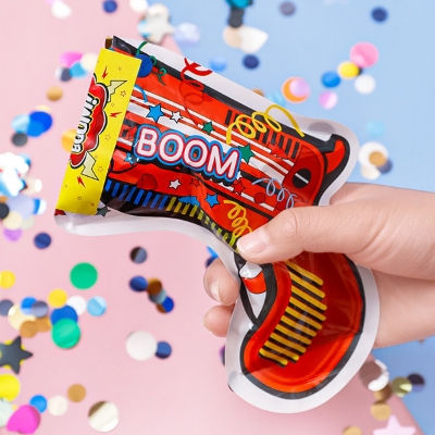 Picture of 5 pcs Balloon Automatic Inflatable Confetti Poppers Cannons Party Toys For New Year ,Birthday balloons