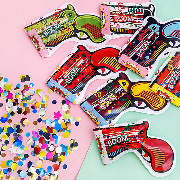 Picture of 5 pcs Balloon Automatic Inflatable Confetti Poppers Cannons Party Toys For New Year ,Birthday balloons