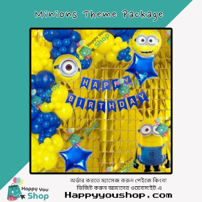 Picture of Minions theme birthday decorations
