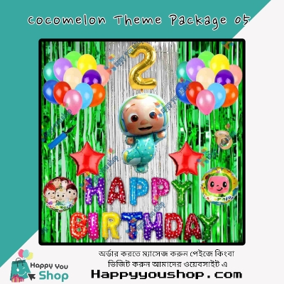Picture of cocomelon birthday decorations theme Package 05