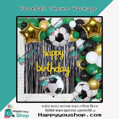 Picture of Football theme birthday decorations