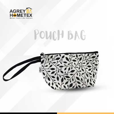 Buy pouch-makeup-bag-cotton-fabric-black-white-6x10) at Best Price In Bangladesh