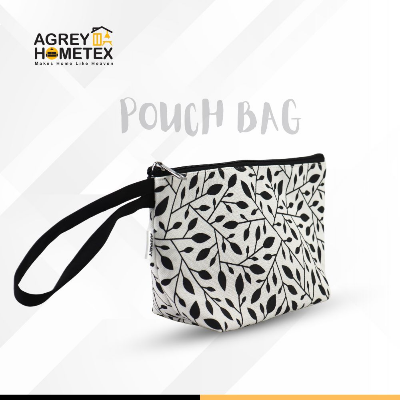Buy pouch-makeup-bag-cotton-fabric-black-white-6x10) at Best Price In Bangladesh