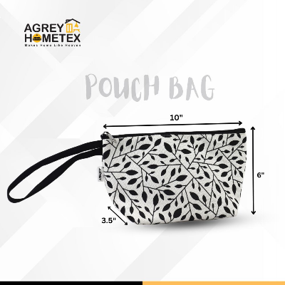Buy pouch-makeup-bag-cotton-fabric-black-white-6x10) at Best Price In Bangladesh