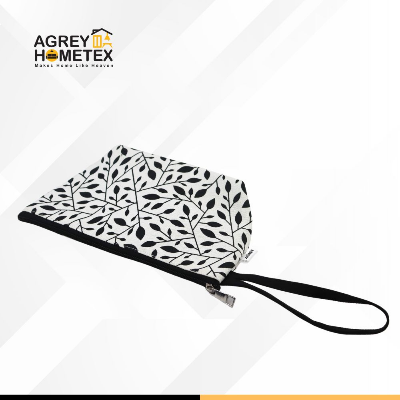 Buy pouch-makeup-bag-cotton-fabric-black-white-6x10) at Best Price In Bangladesh