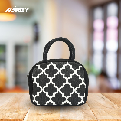 Buy lunch-carry-bag-cotton-fabric-black-white-95x75x5 at Best Price In Bangladesh
