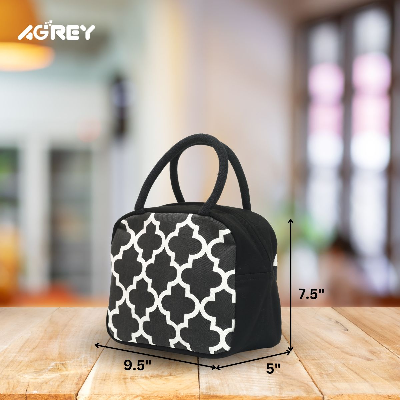 Buy lunch-carry-bag-cotton-fabric-black-white-95x75x5 at Best Price In Bangladesh