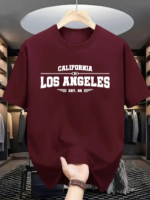 Buy Drop Shoulder Print T-Shirt – Los Angeles Best Price In Bangladesh