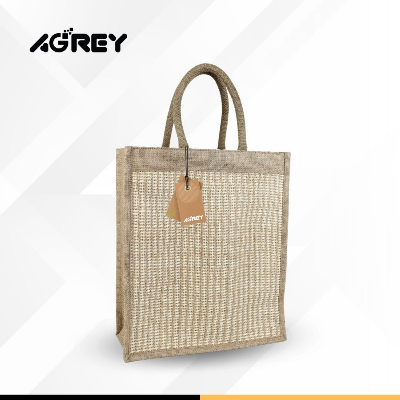 Buy jute-shopping-bag-with-zipper-natural-daba-12x14 at Best Price In Bangladesh