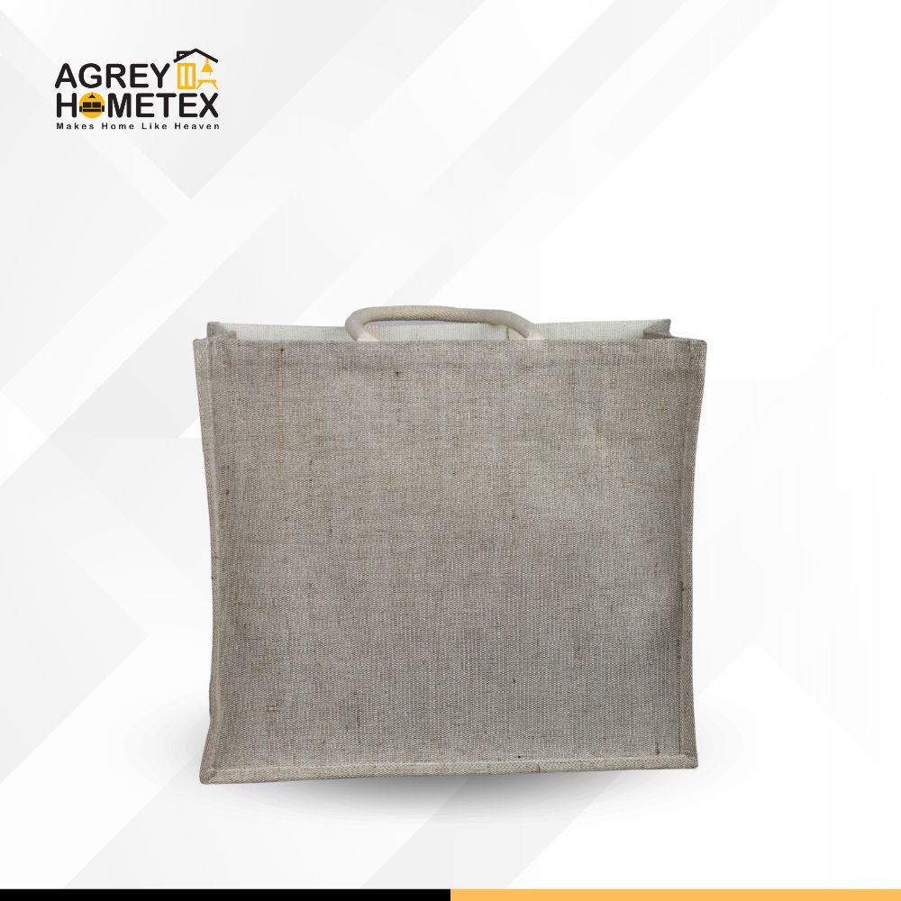 Buy jute-shopping-bag-with-zipper-natural-white-12x14 at Best Price In Bangladesh