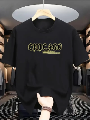Buy   Drop Shoulder Print T-Shirt – Chicago   Best Price In Bangladesh