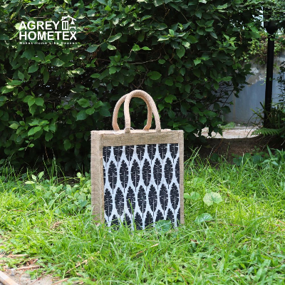 Buy jute-shopping-bag-with-zipper-natural-white-10x12 at Best Price In Bangladesh