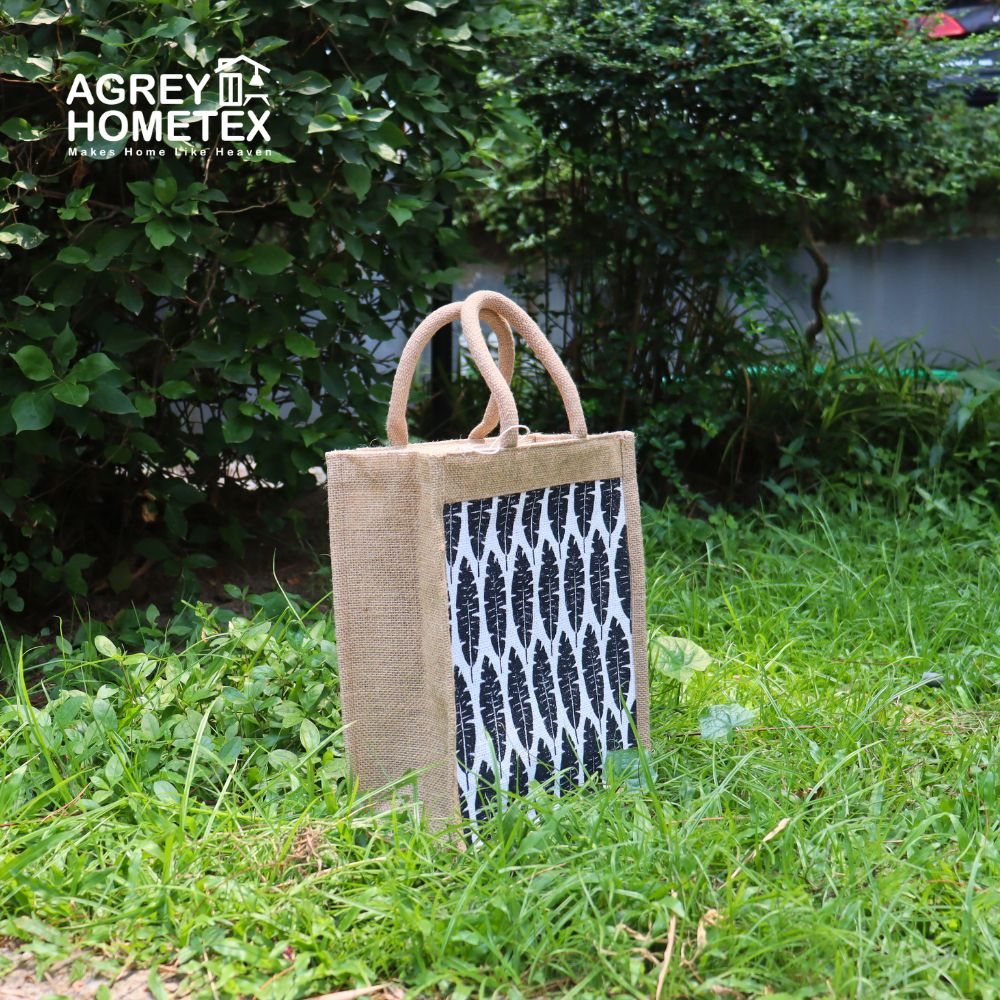 Buy jute-shopping-bag-with-zipper-natural-white-10x12 at Best Price In Bangladesh