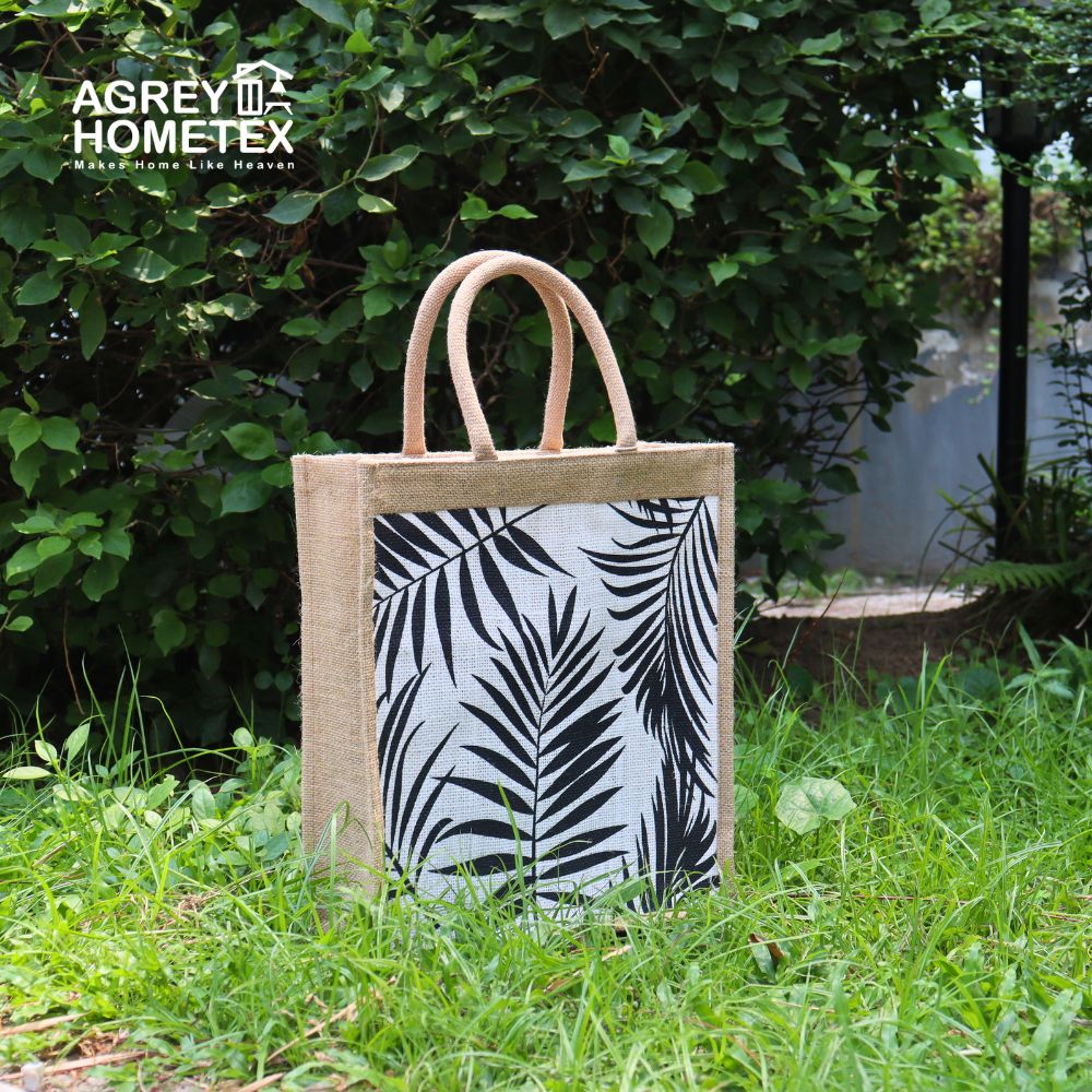 Buy jute-shopping-bag-with-zipper-natural-white-12x14 at Best Price In Bangladesh