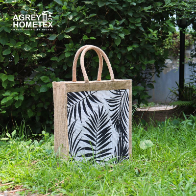 Buy jute-shopping-bag-with-zipper-natural-white-12x14 at Best Price In Bangladesh