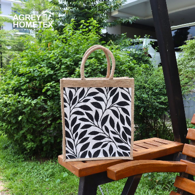 Buy jute-shopping-bag-with-zipper-natural-white-12x14 at Best Price In Bangladesh