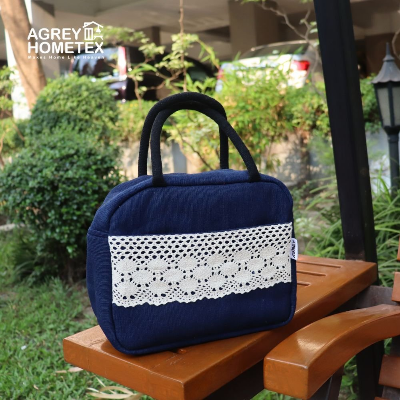 Buy lunch-carry-bag-jute-cotton-yellow-silver-105x85x5 at Best Price In Bangladesh