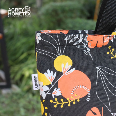 Buy canvas-tote-bag-with-zipper-black-white-14x16 at Best Price In Bangladesh