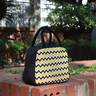 Buy lunch-carry-bag-cotton-fabric-black-white-95x75x5)at Best Price In Bangladesh