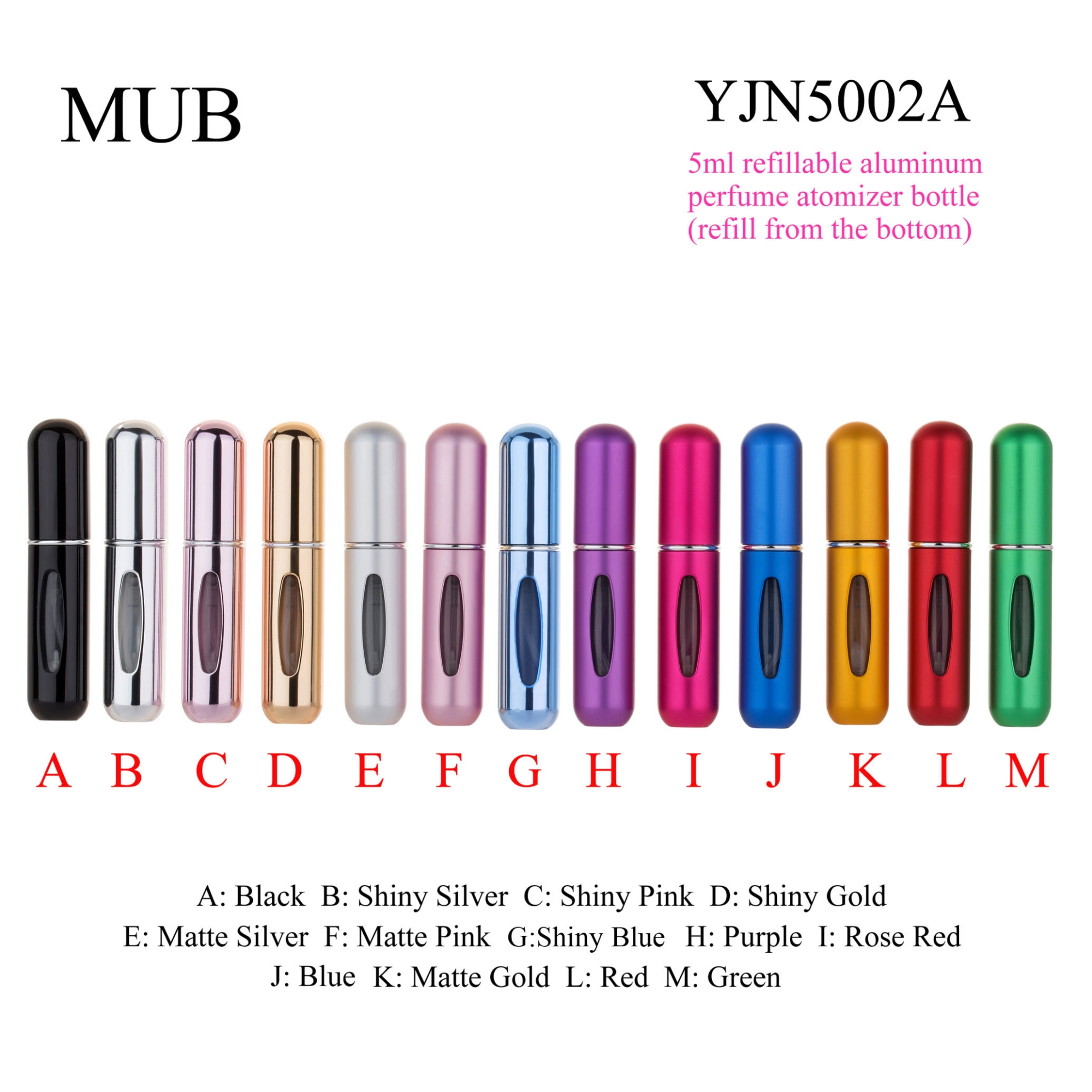 Picture of Empty Cosmetic Containers Spray Atomizer Bottle For Travel - 5ml