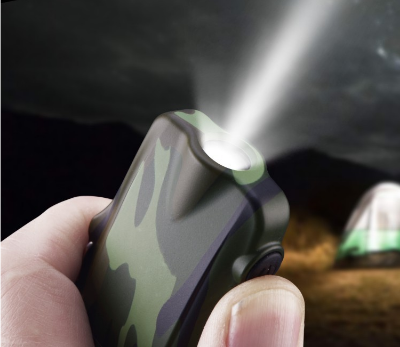 Picture of Outdoor Camping Flashlight LED Light Multi-function USB Lighter Waterproof Double Arc Charging Lighter Good Gift - ciggarate box