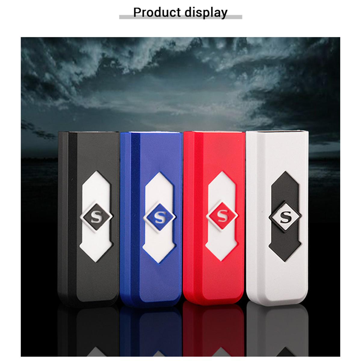 Picture of Creative small Rechargeable USB Windproof flameless electric Electronic charging cigarette lighter Smokeless Super lighters man