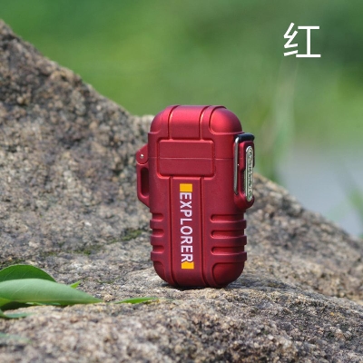 Picture of Usb Lighter Waterproof Double Arc Charged Electronic Lighter