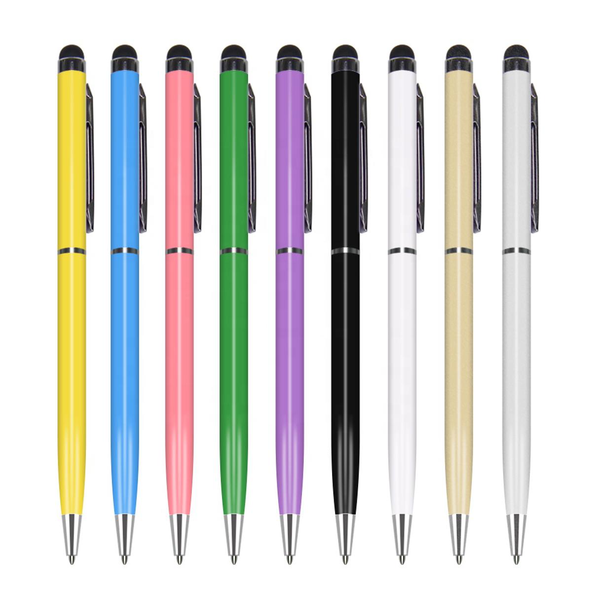 Picture of Capacitive 2 In 1 Ballpoint Pencil Touch Screen Stylus Pen For Tablet PC for iPhone Smart Phone- Random Color