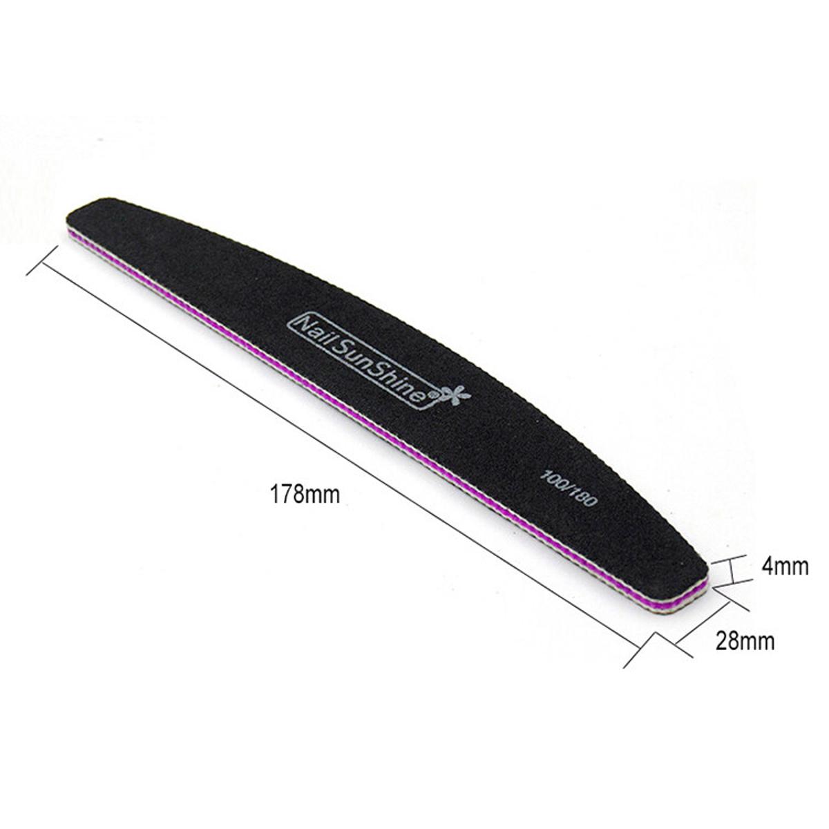 Picture of 1 Pc High Quality Manicure Care Black EVA Half Moon Nail File Suppliers