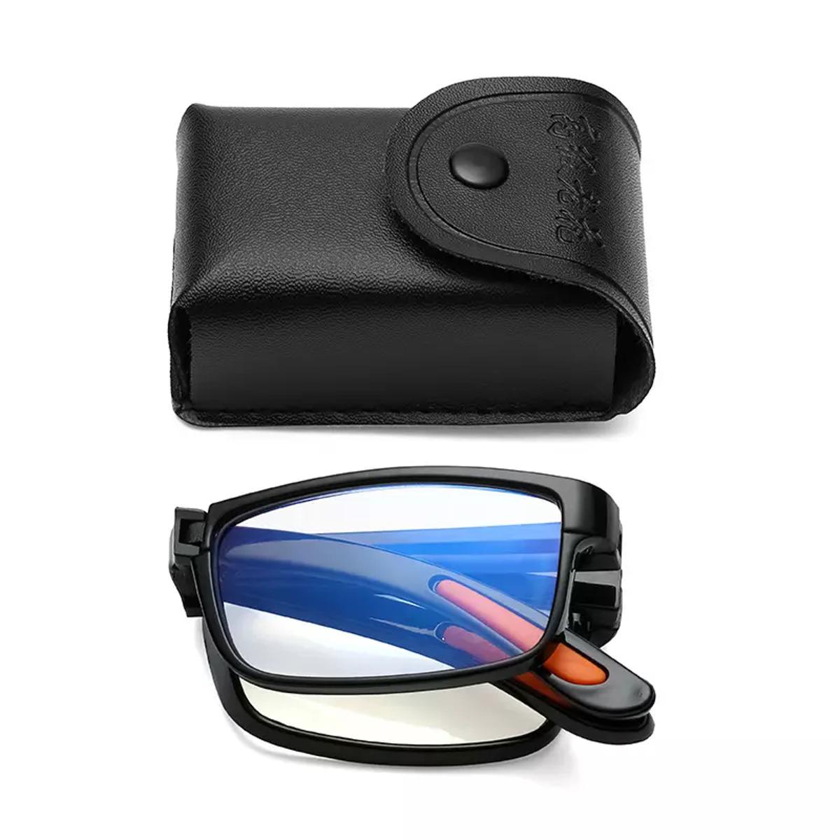Picture of Anti blue light foldable classic elderly reading glasses men women reader glasses frame