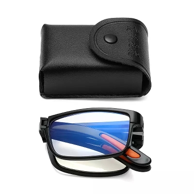 Picture of Anti blue light foldable classic elderly reading glasses men women reader glasses frame