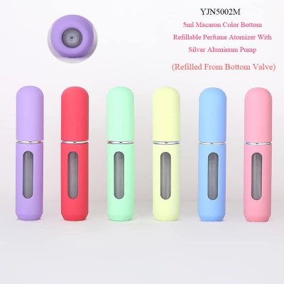 Picture of MUB NEW DESIGN Macaron Color 5ml Refillable Travel Perfume Bottles Mini Empty Perfume Atomizer Bottles With Silver Pump