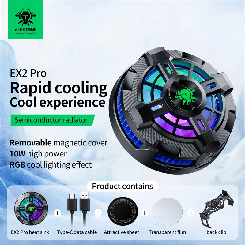 Picture of Plextone EX2 Pro RGB Magnetic Radiator Phone Cooler