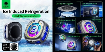 Picture of PLEXTONE EX2 Ultra RGB Magnetic Radiator Phone Cooler