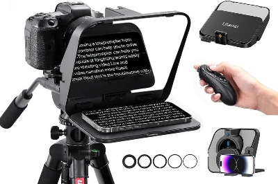 Picture of ULANZI RT02 Universal Teleprompter for Camera, Tablet, Smartphone with Remote Control