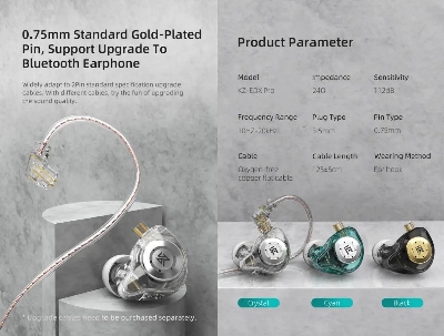 Picture of KZ EDX Pro Hi-Fi Bass Dual Magnetic Dynamic Earphones