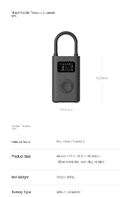 Picture of Xiaomi Mijia Air Compressor 2 Portable Universal Electric Air Pump 2