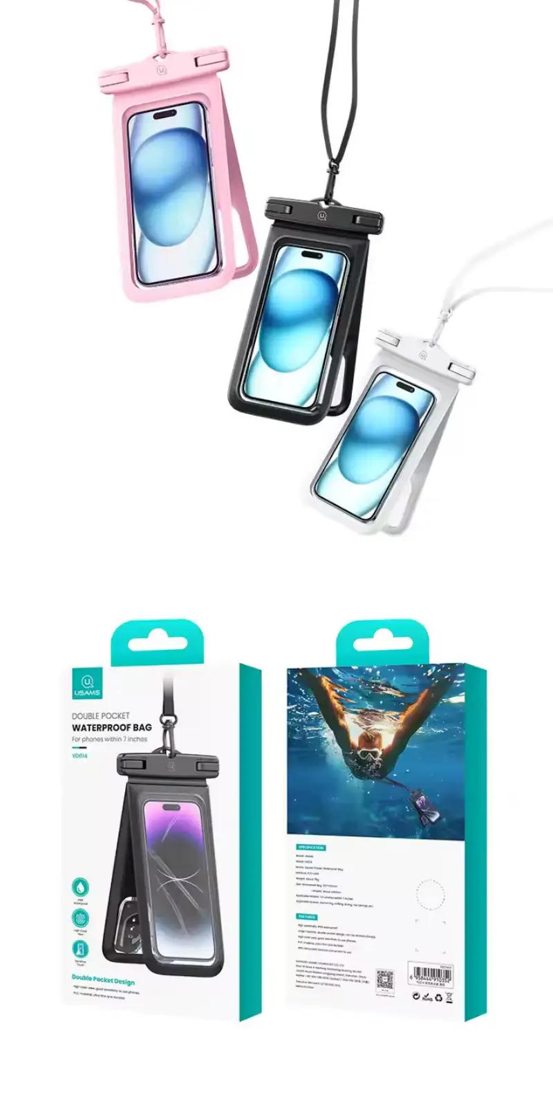 Picture of USAMS YD014 IP68 Waterproof Bag Mobile Phone Case