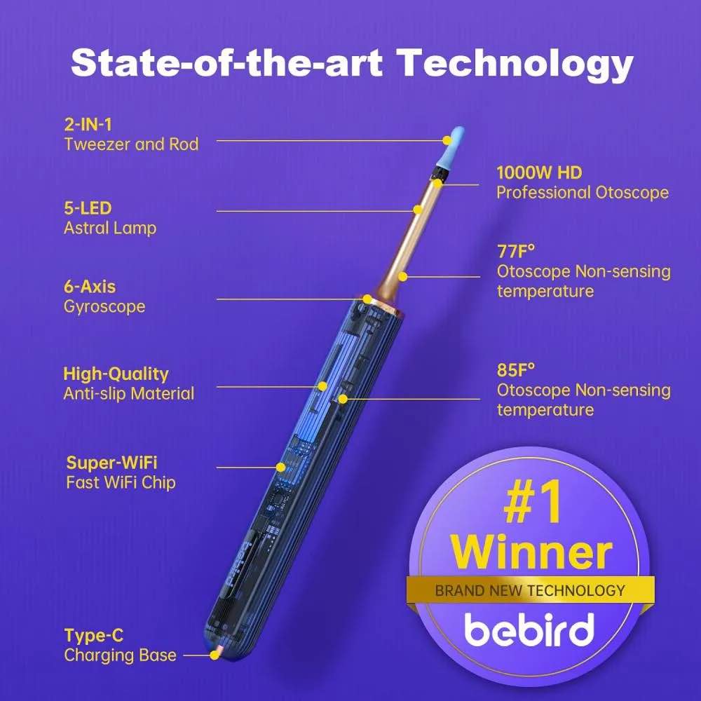 Picture of BEBIRD Note3 Pro Max 10 Megapixel HD All-in-1 Ear Wax Removal with Camera