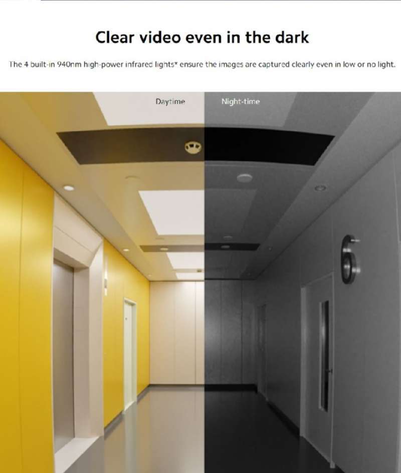 Picture of Xiaomi MJML05-FJ Smart Doorbell 3 Sharp 2K Clarity 5200mAh Battery