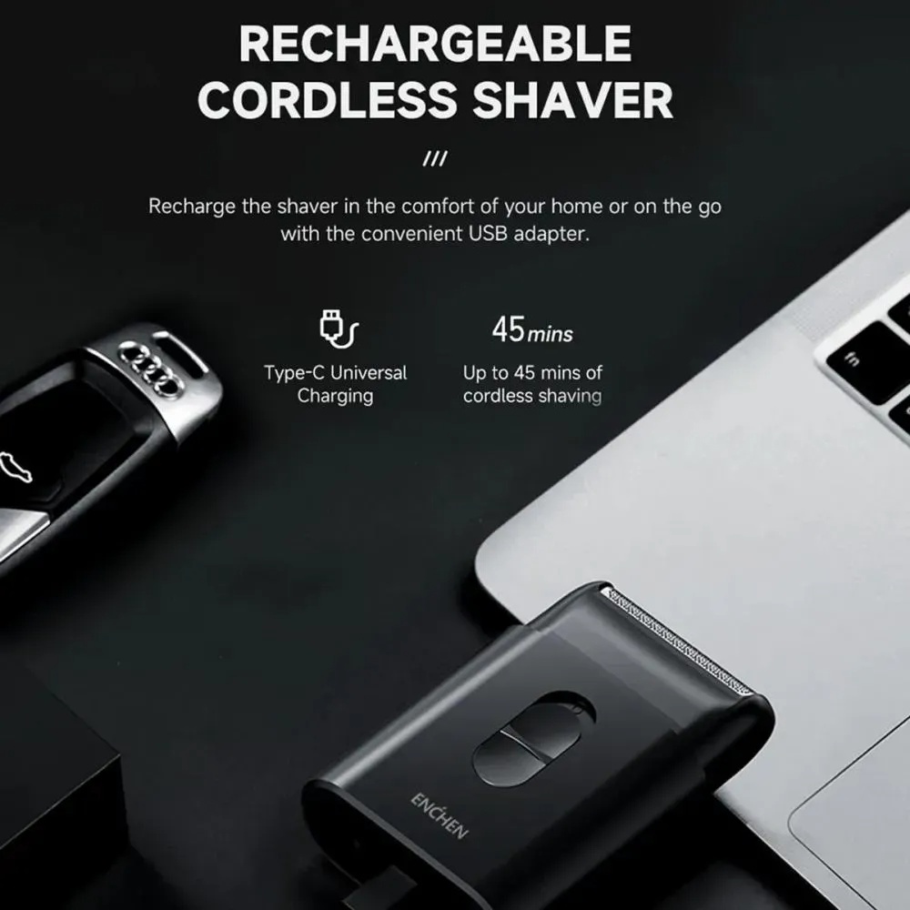 Picture of Xiaomi Enchen MS003 Mini Shaver Rated time: 45 mins Charging Time: 8 hours Type-C Universal Charging
