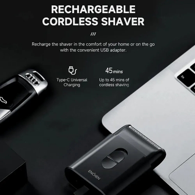 Picture of Xiaomi Enchen MS003 Mini Shaver Rated time: 45 mins Charging Time: 8 hours Type-C Universal Charging
