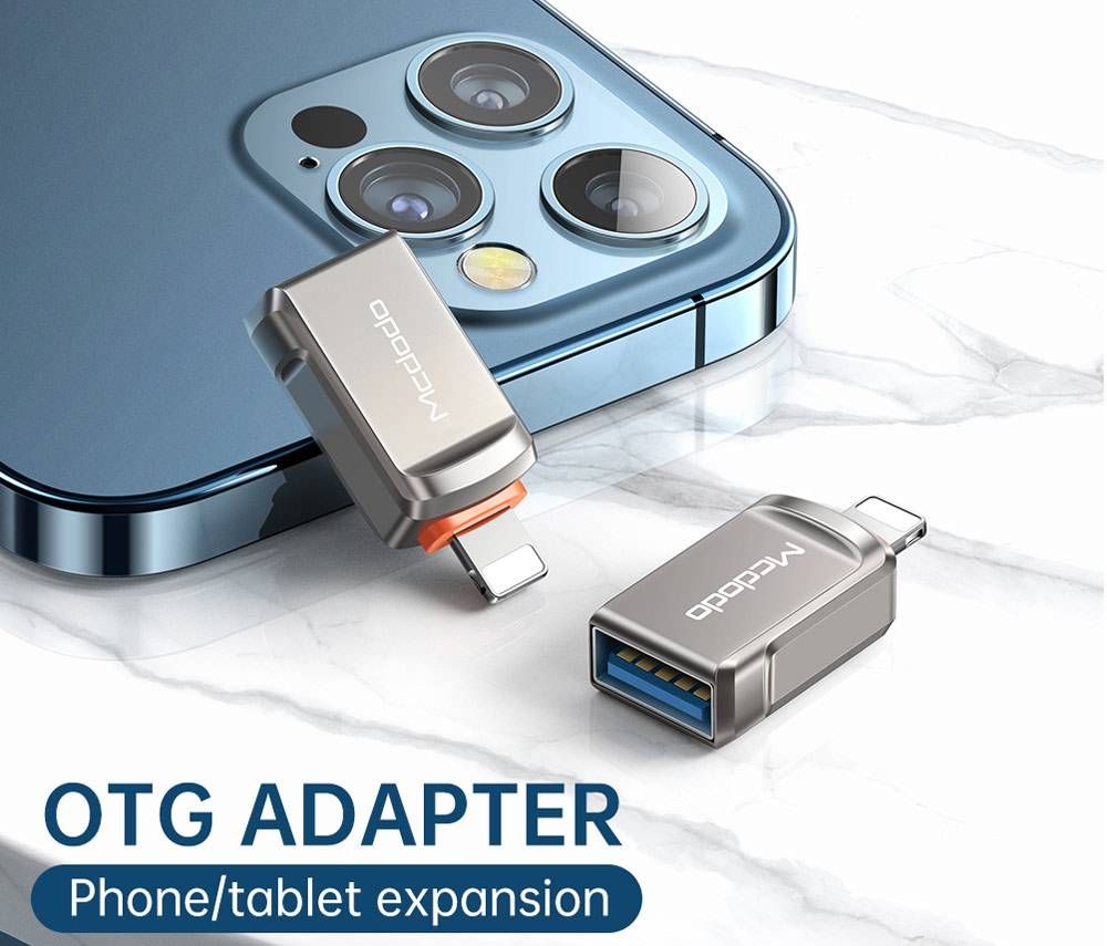 Picture of Mcdodo OT-860 OTG USB-A 3.0 To Lightning Adapter Lightning to USB 3.0 Camera Adapter OTG