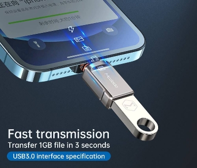Picture of Mcdodo OT-860 OTG USB-A 3.0 To Lightning Adapter Lightning to USB 3.0 Camera Adapter OTG