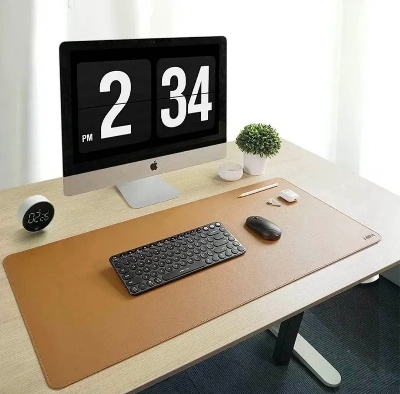 Picture of XIAOMI Mijia Office Mouse Pad Double Layer Solid Color Leather Cork Gaming Desk Dirt Resistant Large Waterproof For Mouse Pad