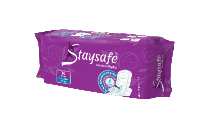 Picture of Staysafe Sanitary Napkin Heavy Flow Wings 16 Pads 