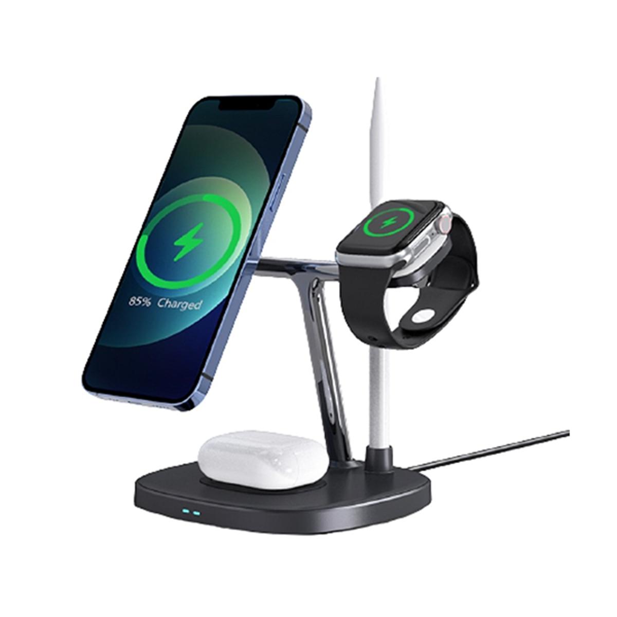 Picture of WiWU Power Air 4 in 1 Magnetic 15W Fast Charging Wireless Charger